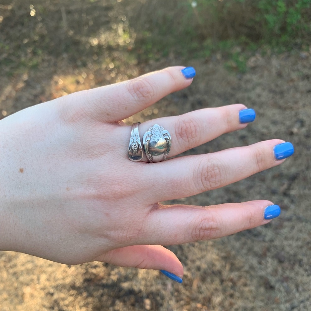 Silver Spoon Adjustable Wrap Ring - image 4